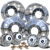 19.5 Northstar Mirror Polished Both Sides 2008-2011 Dodge Ram 4500/5500 DRW 10x225mm 4 Wheel Kit